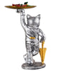 Silver Bulldog Butler Statue with Tray – Resin Dog Figurine Candy Dish & Decorative Organizer for Home Décor (BLACKLUXE CRAFTS) - BLACKLUXECRAFTS
