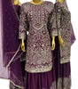 Heavy Embroidered Kurta Sharara Set with Dupatta – Designer Indian Wedding & Party Wear Outfit (BLACKLUXE CRAFTS) - BLACKLUXECRAFTS