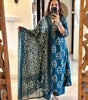 Teal Blue Printed Cotton Kurta Set with Dupatta – Indian Ethnic Suit for Women, Festive & Party Wear Outfit (BLACKLUXE CRAFTS) - BLACKLUXECRAFTS
