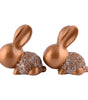 Handmade Golden Bunny Couple Figurines – Luxury Resin Rabbit Statues for Home Décor, Living Room, Office & Gifting (BLACKLUXE CRAFTS) - BLACKLUXECRAFTS
