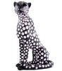 Handmade Black Panther Figurine with White Polka Dots – Modern Resin Leopard Statue for Luxury Home Décor (BLACKLUXE CRAFTS) - BLACKLUXECRAFTS