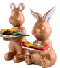 Cute Animal Candy Holder Set – Decorative Bunny & Bear Figurine Bowls for Sweets, Snacks & Chocolate | Resin Tabletop Décor for Home & Kids Room
(13 cm) (BLACKLUXE CRAFTS) - BLACKLUXECRAFTS