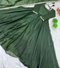 Women's Fandy Silk Embroidered Anarkali Kurti Gown With Dupatta Set (BLACKLUXE CRAFTS) - BLACKLUXECRAFTS