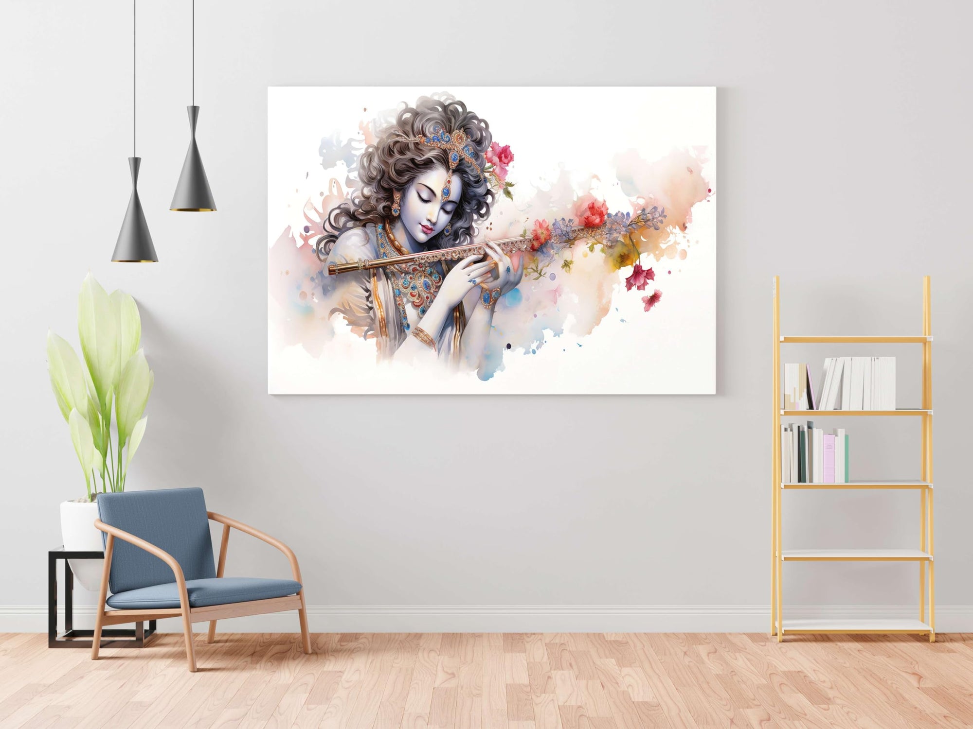 BLACKLUXE LIFESTYLE LTD Radha Krishna Paintings For Wall Decoration With Frame Canvas Painting For Living Room Bedroom Home Office & Hotels - BLACKLUXECRAFTS