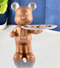 Handmade Resin Bear Candy Tray – Golden Decorative Animal Snack Holder | Modern Tabletop Organizer, Unique Home Decor & Gift from India (BLACKLUXE CRAFTS) - BLACKLUXECRAFTS