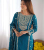 Embroidered Kurta Set with Dupatta – Festive Party Wear Indian Ethnic Outfit for Women (BLACKLUXE CRAFTS) - BLACKLUXECRAFTS
