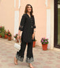 Elegant Black Kurti with Palazzo Pants – Women’s Designer Embroidered Party & Casual Wear Set (BLACKLUXE CRAFTS) - BLACKLUXECRAFTS