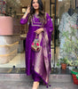Luxury Fuchsia Pink Embroidered Silk Kurta Set with Dupatta – Indian Ethnic Party Wear for Women (BLACKLUXE CRAFTS) - BLACKLUXECRAFTS