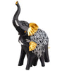 Handmade Black & Gold Elephant Statue – Resin Mother & Baby Elephant Figurine for Good Luck and Home Décor (Set Of 2) (BLACKLUXE CRAFTS) - BLACKLUXECRAFTS