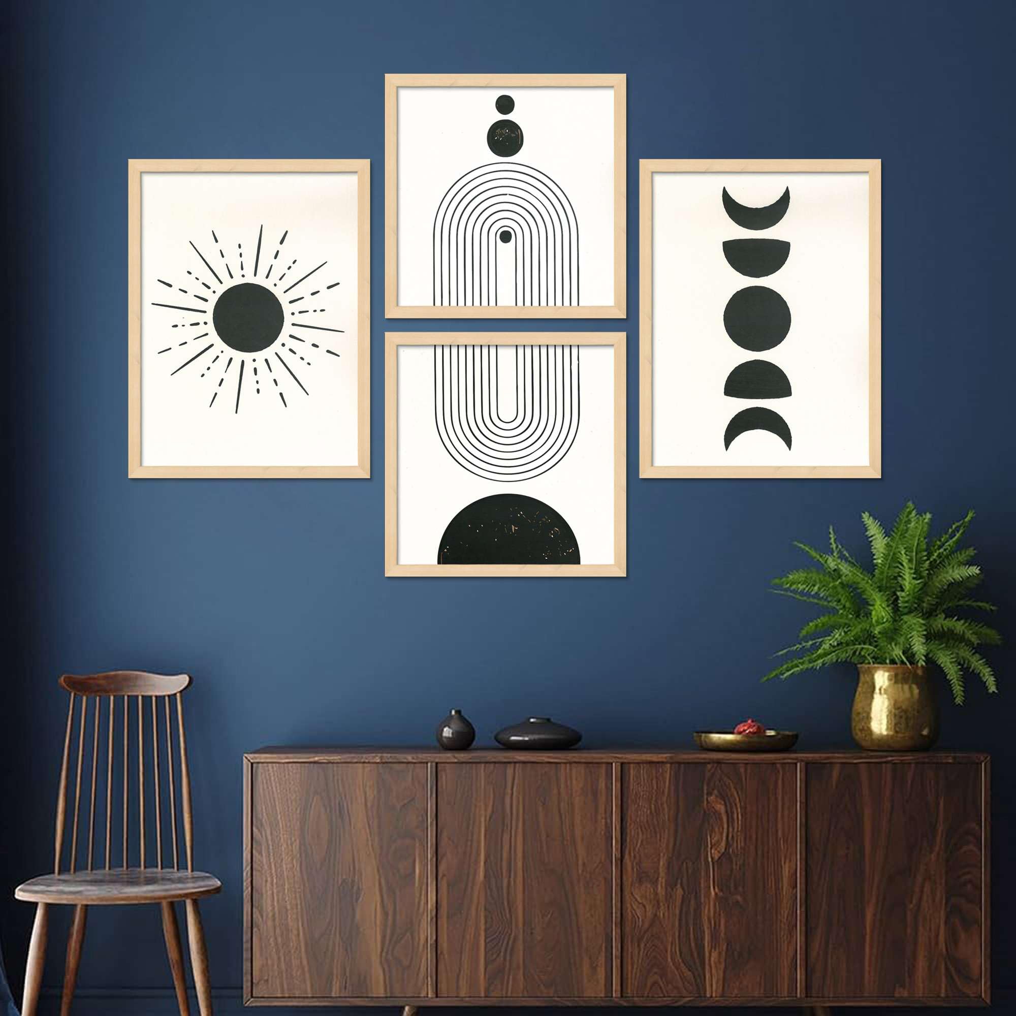 Minimalist Geometric Wall Art Set of 4 | Black and White Abstract Prints | Modern Framed Artwork for Living Room, Bedroom & Office Decor
( 36X24 Inches ) (BLACKLUXE CRAFTS) - BLACKLUXECRAFTS