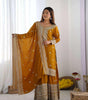 Mirror Work Sharara Suit with Dupatta | Indian Designer Ethnic Wear | Party & Wedding Outfit for Women (BLACKLUXE CRAFTS) - BLACKLUXECRAFTS