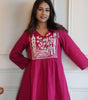 Cotton Embroidered Short Kurta Set – Handcrafted Ethnic Wear for Women with Pants (BLACKLUXE CRAFTS) - BLACKLUXECRAFTS