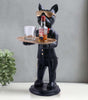 Elegant Dog Butler Statue with Tray – Black Resin Animal Figurine for Bar, Kitchen & Home Décor (BLACKLUXE CRAFTS) - BLACKLUXECRAFTS