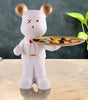Handmade Resin Bear Candy Holder – White Decorative Animal Snack Tray | Modern Home Decor, Tabletop Organizer & Gift from India (BLACKLUXE CRAFTS) - BLACKLUXECRAFTS