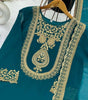Women's Faux Georgette Ensemble with Embroidery & Sequence Work Kurti With Sharara and Dupatta Set (BLACKLUXE CRAFTS) - BLACKLUXECRAFTS