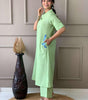 Elegant Black Kurta Set with Pink Embroidery | Women’s Ethnic Outfit (BLACKLUXE CRAFTS) - BLACKLUXECRAFTS