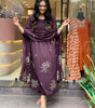 Embroidered Cotton Kurta Set with Dupatta – Elegant Party & Festive Wear for Women (BLACKLUXE CRAFTS) - BLACKLUXECRAFTS