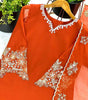Women’s Georgette Embroidered Kurta with Plazzo and Dupatta Set (BLACKLUXE CRAFTS) - BLACKLUXECRAFTS