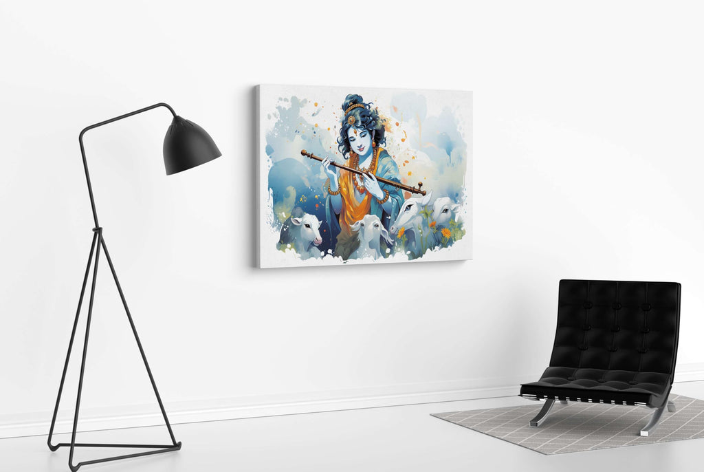BLACKLUXE LIFESTYLE LTD Radha Krishna Paintings For Wall Decoration With Frame Canvas Painting For Living Room Bedroom Home Office & Hotels - BLACKLUXECRAFTS