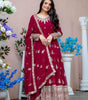 Embroidered Anarkali Suit with Dupatta – Festive Wedding Party Wear Indian Outfit for Women (BLACKLUXE CRAFTS) - BLACKLUXECRAFTS