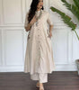 Women's Cotton Embroidered A-Line Kurti With Pant (BLACKLUXE CRAFTS) - BLACKLUXECRAFTS