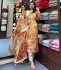 Black Floral Printed Suit Set with Dupatta – Elegant Indian Ethnic Wear for Parties & Festive Occasions (BLACKLUXE CRAFTS) - BLACKLUXECRAFTS