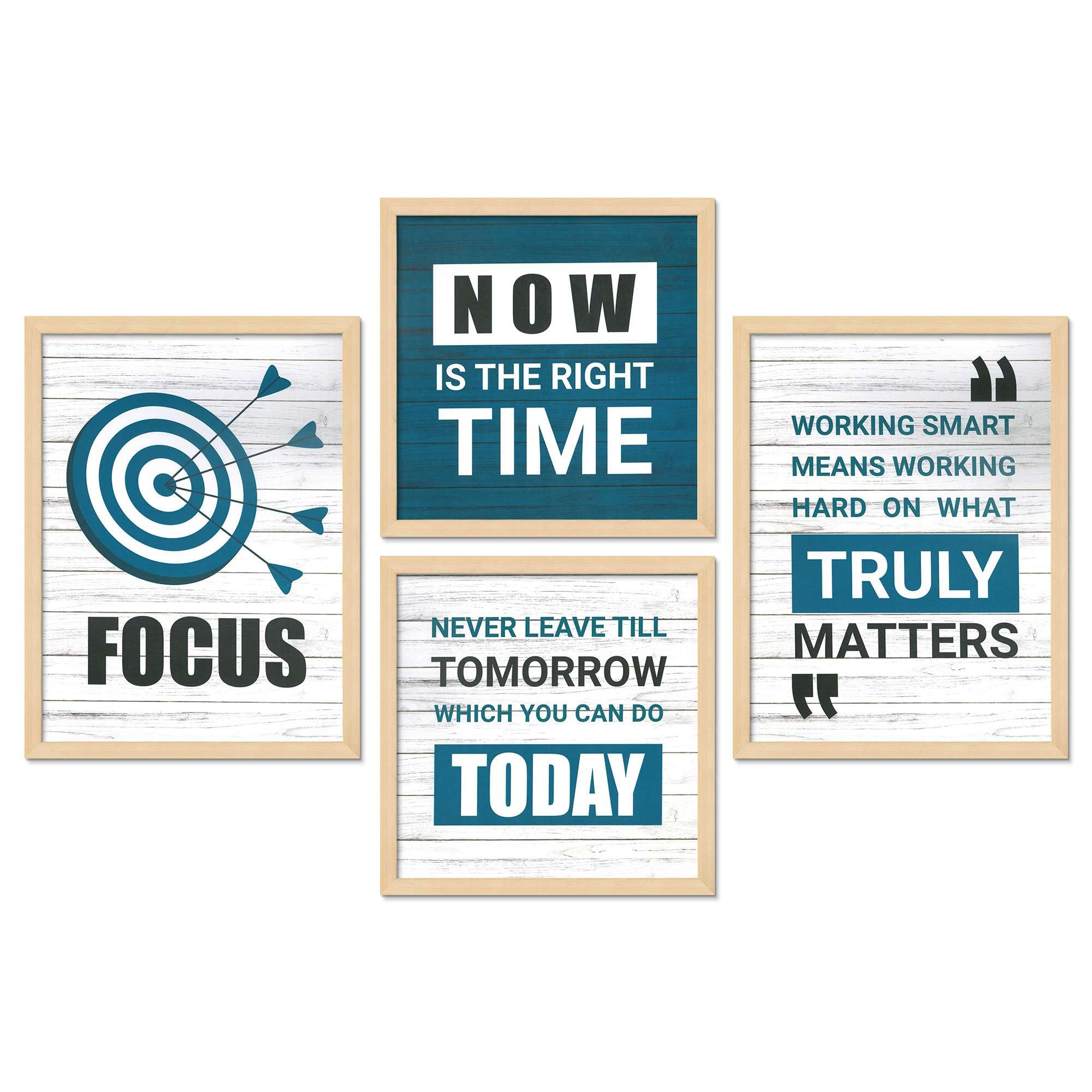 Inspirational Wall Art Set of 4 | Motivational Quote Framed Prints for Office, Home, and Bedroom Decor | Modern Positive Focus Artwork
( 36X24 Inches ) (BLACKLUXE CRAFTS) - BLACKLUXECRAFTS