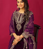 Maroon Velvet Straight Suit with Heavy Golden Embroidery & Net Dupatta | Party & Wedding Wear (BLACKLUXE CRAFTS) - BLACKLUXECRAFTS