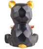 Geometric Bear Figurine Storage Bowl – Resin Animal Candy Dish with Golden Accents, Modern Decorative Bear Statue for Home & Office (BLACKLUXE CRAFTS) - BLACKLUXECRAFTS