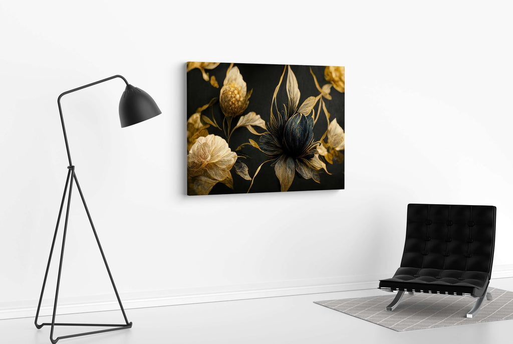 BLACKLUXE LIFESTYLE LTD Flower Paintings For Wall Decoration With Frame Canvas Painting For Living Room Bedroom Home Office & Hotels - BLACKLUXECRAFTS