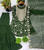 Embroidered Kurta Sharara Set with Dupatta – Designer Indian Wedding & Party Wear Outfit for Women (BLACKLUXE CRAFTS) - BLACKLUXECRAFTS