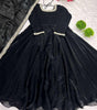 Women's Fandy Silk Embroidered Anarkali Kurti Gown With Dupatta Set (BLACKLUXE CRAFTS) - BLACKLUXECRAFTS