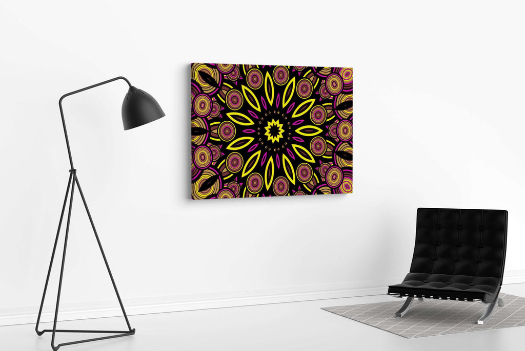 BLACKLUXE LIFESTYLE LTD Mandala Art Painting For Wall Decoration With Frame Canvas Painting For Living Room Bedroom Home Office & Hotels - BLACKLUXECRAFTS