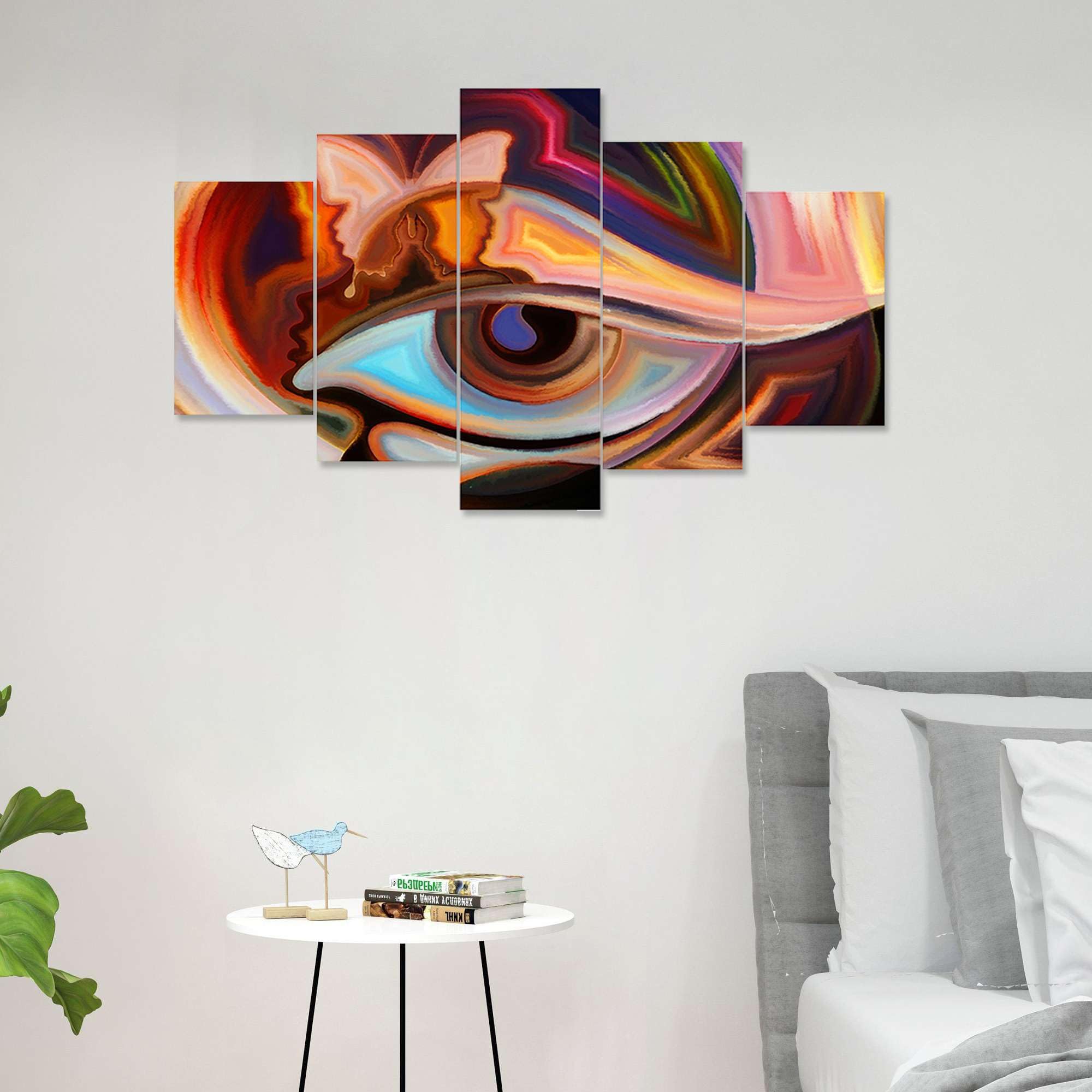 BLACKLUXE LIFESTYLE LTD Set of Five MDF Framed 3D Wall Painting for Home Decoration, Big Size Painting for Living Room, Bedroom (17x30 inches) WE 44 - BLACKLUXECRAFTS