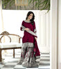 Maroon Sharara Suit with Heavy Silver Embroidery & Dupatta | Bridal & Wedding Wear (BLACKLUXE CRAFTS) - BLACKLUXECRAFTS