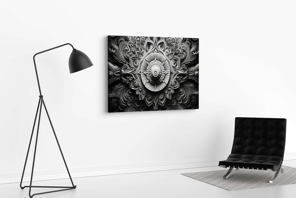 BLACKLUXE LIFESTYLE LTD Mandala Art Painting For Wall Decoration With Frame Canvas Painting For Living Room Bedroom Home Office & Hotels - BLACKLUXECRAFTS
