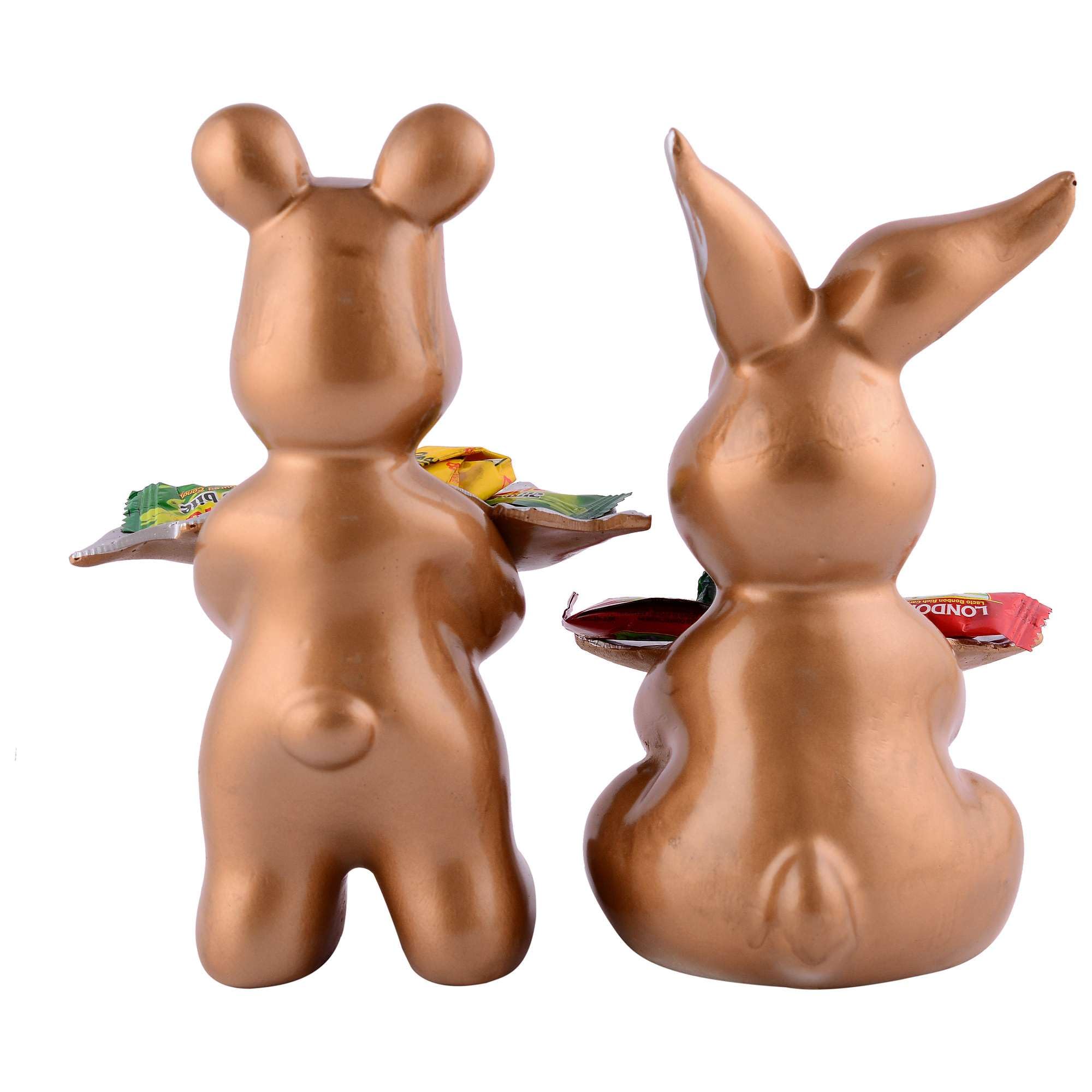 Cute Animal Candy Holder Set – Decorative Bunny & Bear Figurine Bowls for Sweets, Snacks & Chocolate | Resin Tabletop Décor for Home & Kids Room
(13 cm) (BLACKLUXE CRAFTS) - BLACKLUXECRAFTS