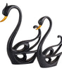 Handmade Black Swan Couple Figurines – Elegant Resin Sculpture for Romantic Home Decor, Modern Living Room & Wedding Gift (BLACKLUXE CRAFTS) - BLACKLUXECRAFTS