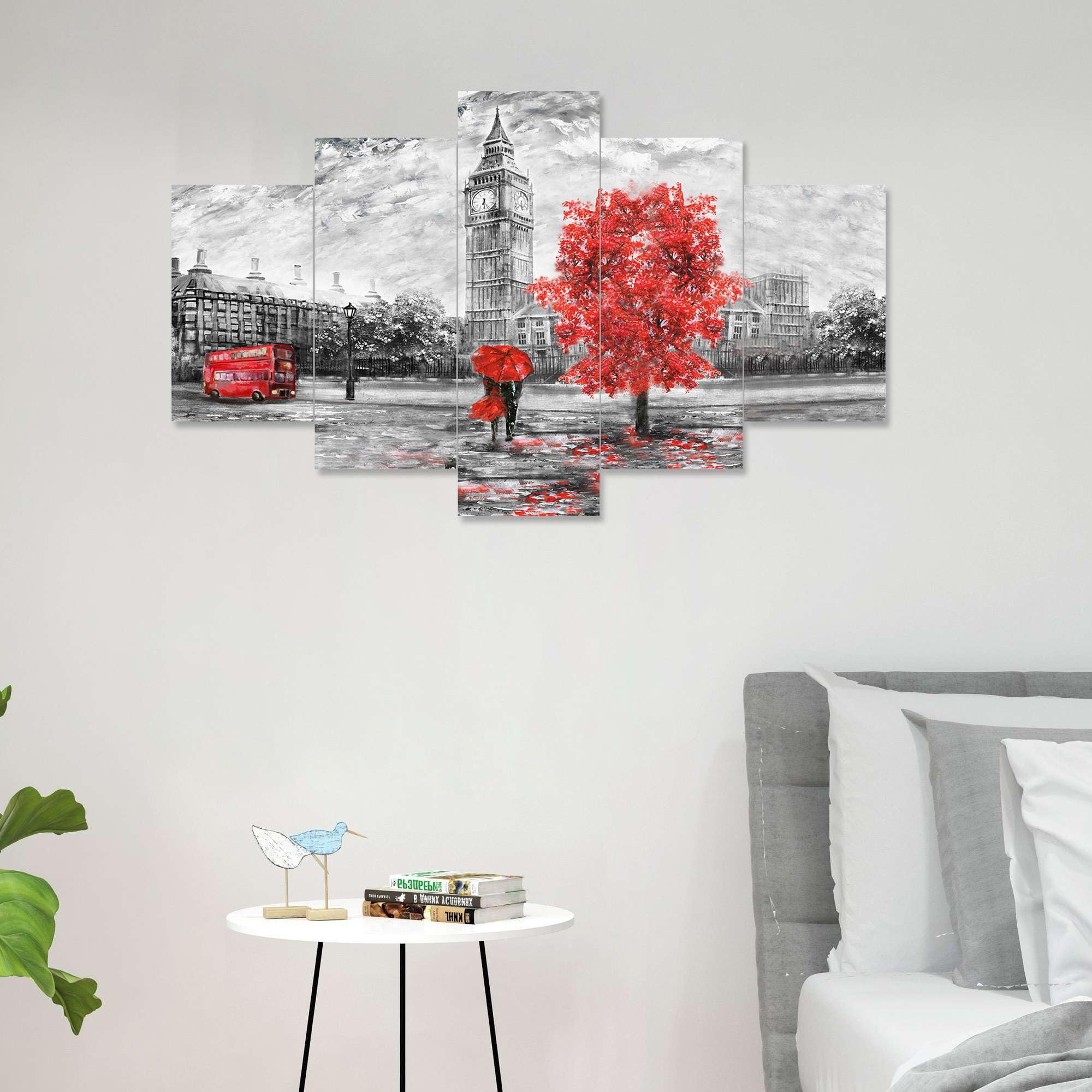 BLACKLUXE LIFESTYLE LTD Set of Five MDF Framed 3D Wall Painting for Home Decoration, Big Size Painting for Living Room, Bedroom (17x30 inches) WE 44 - BLACKLUXECRAFTS