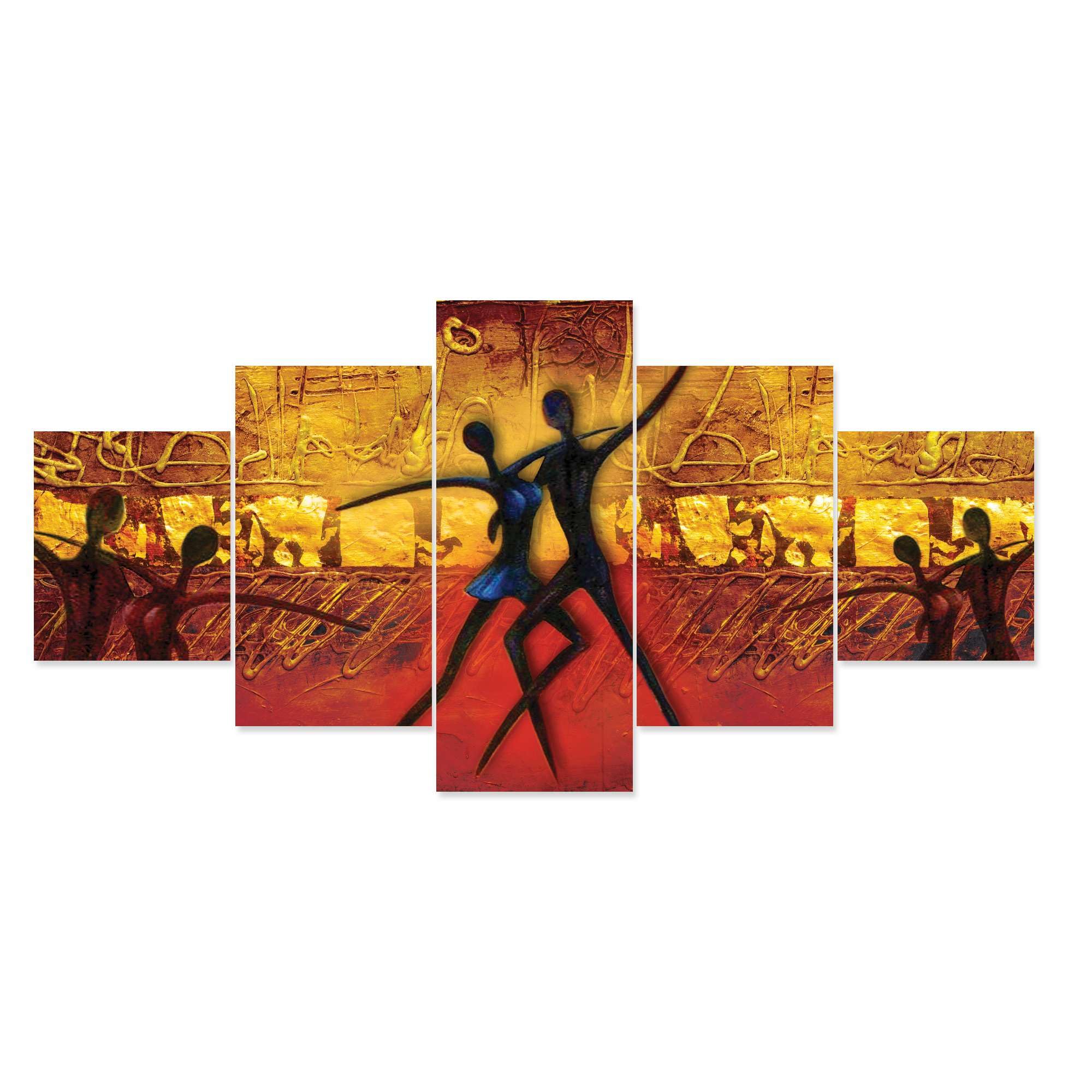 BLACKLUXE LIFESTYLE LTD Set of Five MDF Framed 3D Wall Painting for Home Decoration, Big Size Painting for Living Room, Bedroom (17x30 inches) WE 44 - BLACKLUXECRAFTS