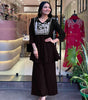 Embroidered Kurti with Palazzo Set – Women’s Peplum Style Ethnic Co-ord Outfit (BLACKLUXE CRAFTS) - BLACKLUXECRAFTS