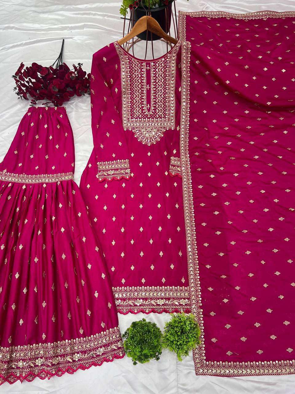 Embroidered Lehenga Suit with Dupatta – Festive Party Wear Indian Ethnic Outfit for Women (BLACKLUXE CRAFTS) - BLACKLUXECRAFTS