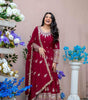 Embroidered Anarkali Suit with Dupatta – Festive Wedding Party Wear Indian Outfit for Women (BLACKLUXE CRAFTS) - BLACKLUXECRAFTS