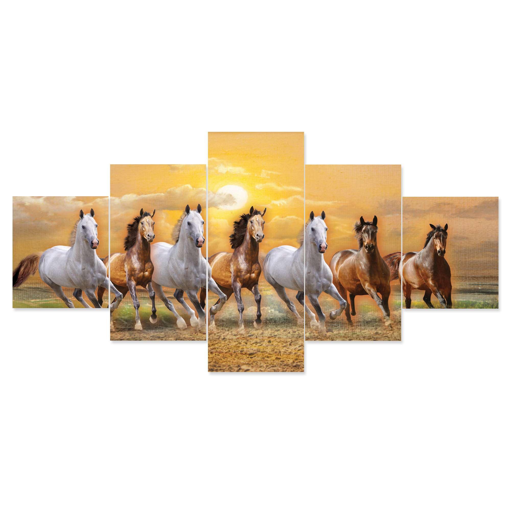 BLACKLUXE LIFESTYLE LTD Set of Five MDF Framed 3D Wall Painting for Home Decoration, Big Size Painting for Living Room, Bedroom (17x30 inches) WE 25 - BLACKLUXECRAFTS
