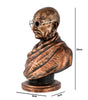 Handmade Mahatma Gandhi Bust Statue | Indian Brass Finish Figurine | Inspirational Freedom Leader Idol for Home Office & Collectible Gift (BLACKLUXE CRAFTS) - BLACKLUXECRAFTS