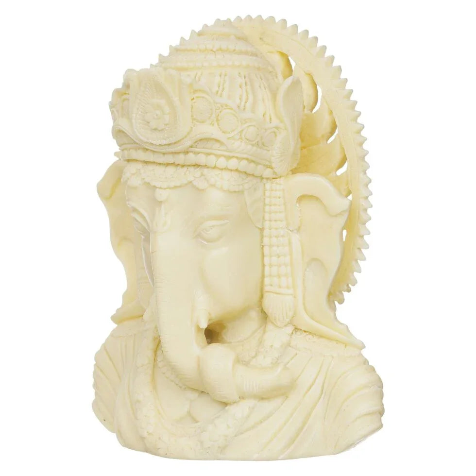 Marble Ganesh ji Statue Idol Murti for Home Decor (BLACK LUXE CRAFTS) - BLACKLUXECRAFTS