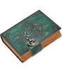 Wolf Spirit Leather Journal – Handmade Tribal Notebook with Lock & Gemstone Eyes | Vintage Boho Diary, Wiccan Grimoire, Pagan Gift (BLACKLUXE CRAFTS) - BLACKLUXECRAFTS