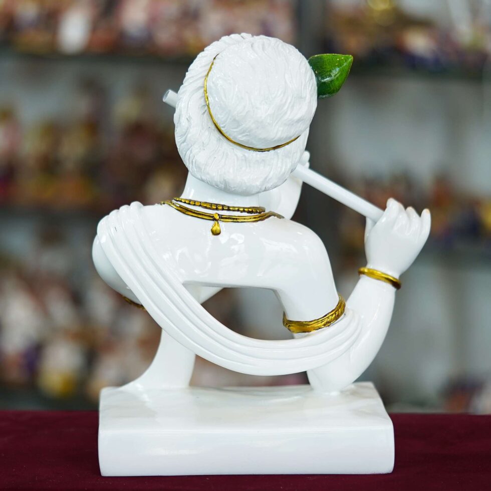 Elegant White Krishna Idol with Flute – Marble Finish Lord Krishna Statue for Home Temple & Gifting
(BLACKLUXE CRAFTS) - BLACKLUXECRAFTS
