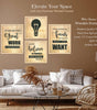 Motivational Quote Wall Art Prints – Inspirational Typography Canvas Set for Office, Living Room & Bedroom | Modern Positive Quote Décor | Handmade in India ( 36X24 Inches ) (BLACKLUXE CRAFTS) - BLACKLUXECRAFTS