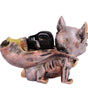 Cool Bulldog Figurine Storage Organizer – Resin Dog Statue with Sunglasses & Golden Accents, Jewelry & Watch Holder for Home Décor (BLACKLUXE CRAFTS) - BLACKLUXECRAFTS